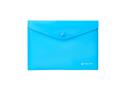 Document holder bag, A5, PP, snap, PANTA PLAST, neon blue